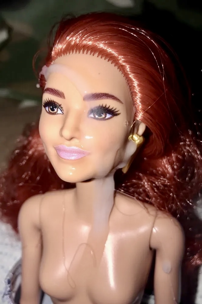 2021 redhead Barbie cumshot facials