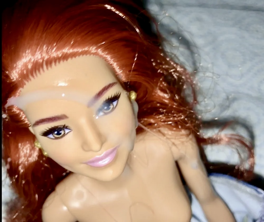 2021 redhead Barbie cumshot facials
