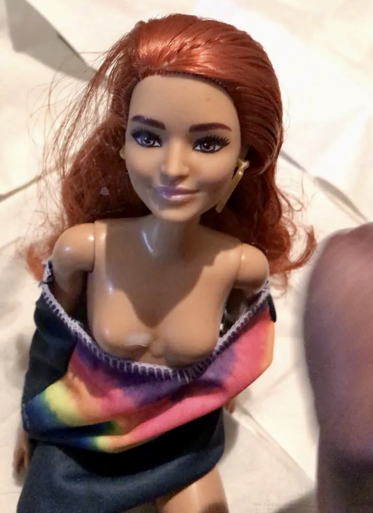 2021 redhead Barbie cumshot facials