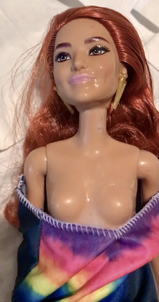 2021 redhead Barbie cumshot facials