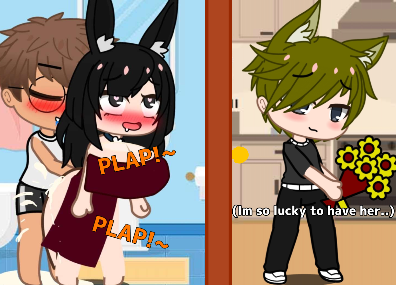 POV: her bf was waiting outside for her to "get ready"~