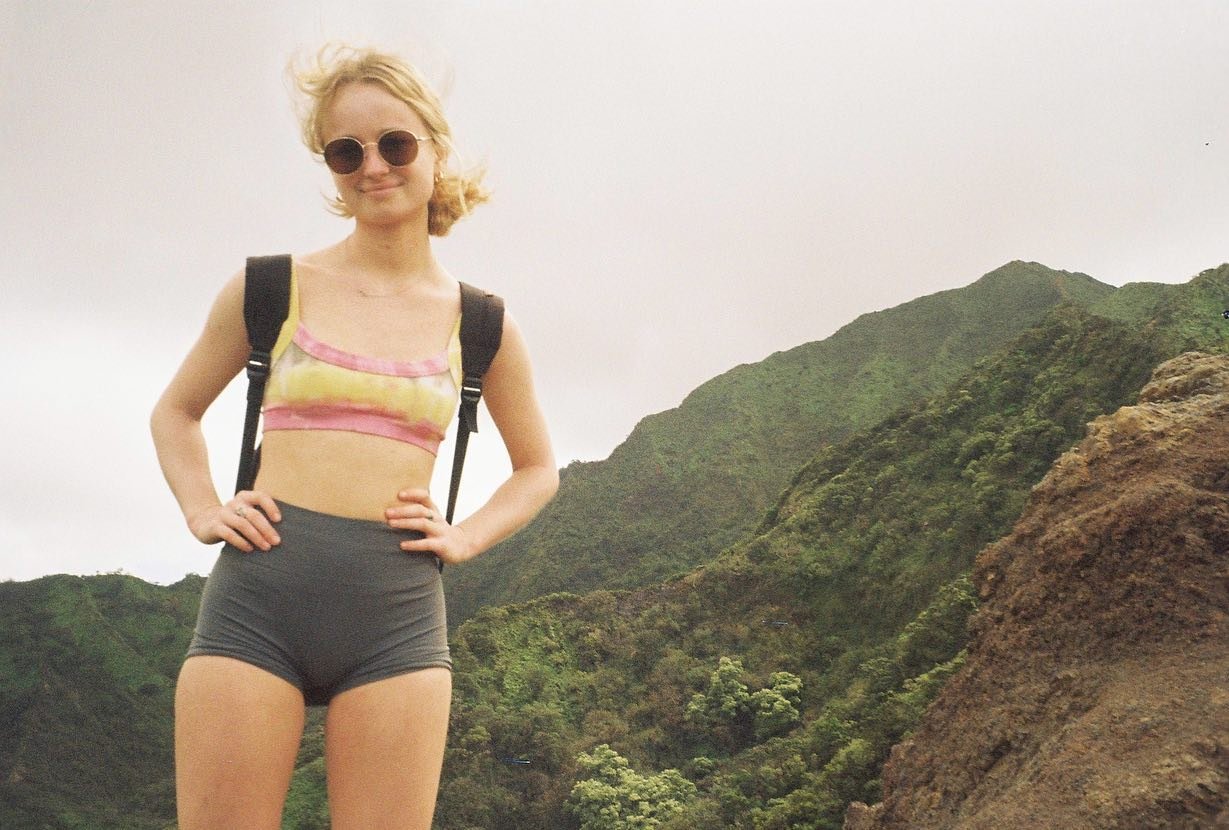 Sexy Blonde Flight Attendant Aniela