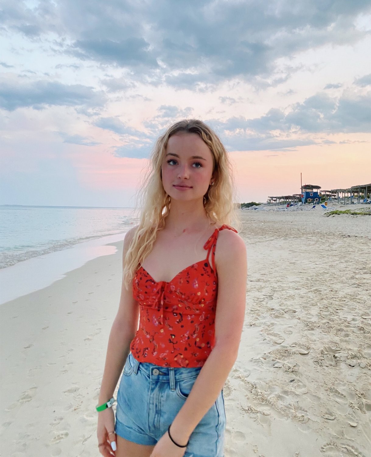 Sexy Blonde Flight Attendant Aniela