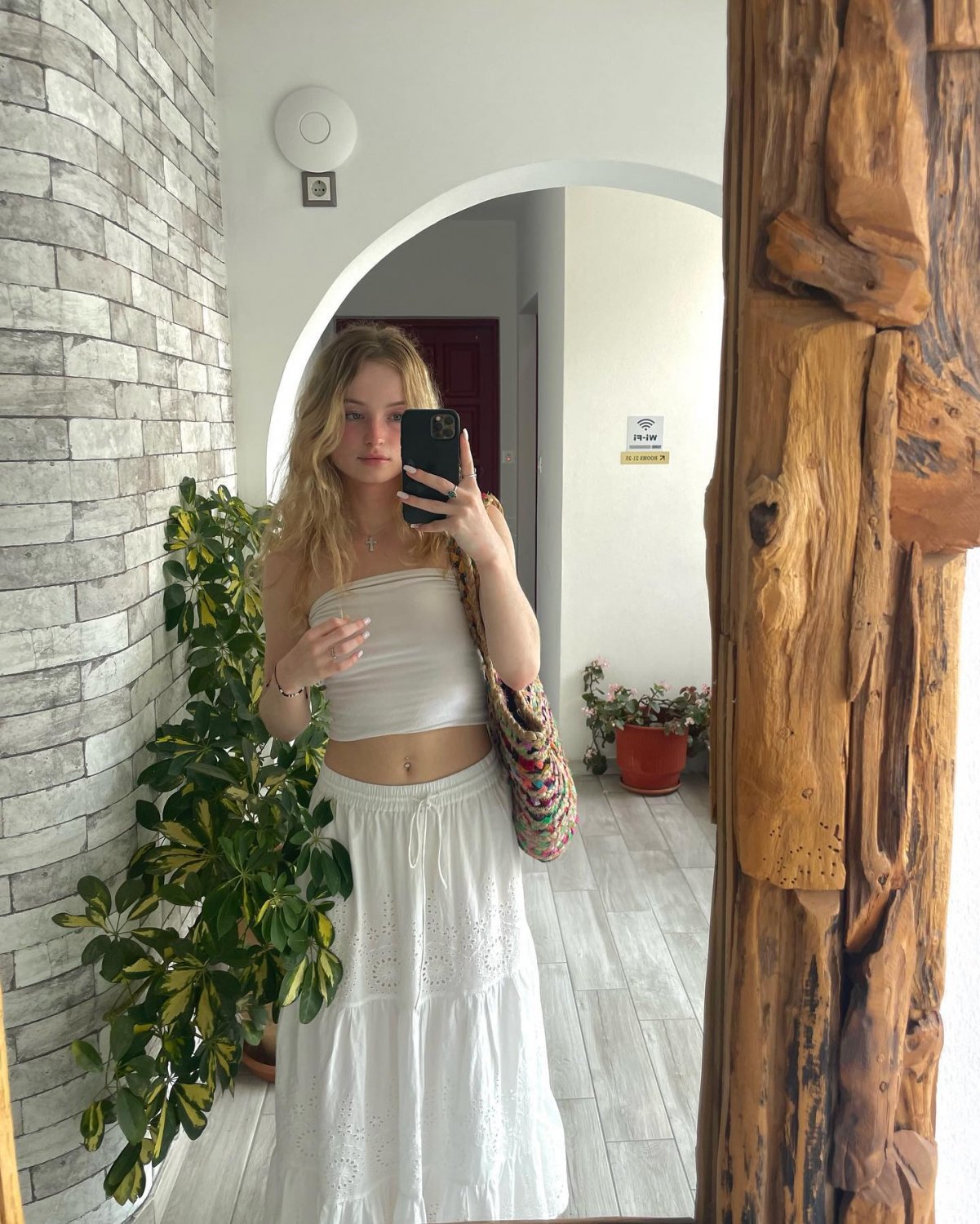 Sexy Blonde Flight Attendant Aniela