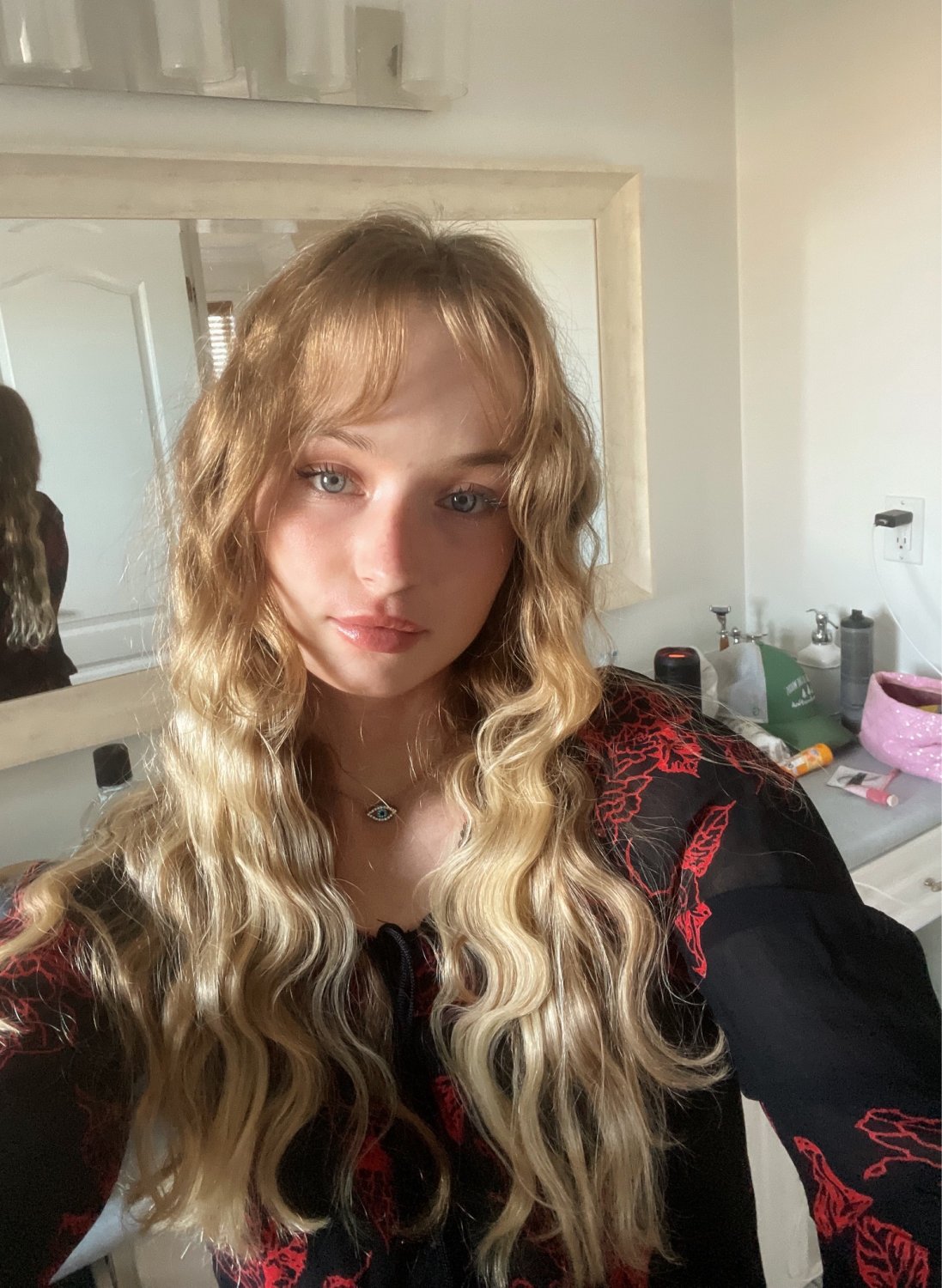 Sexy Blonde Flight Attendant Aniela