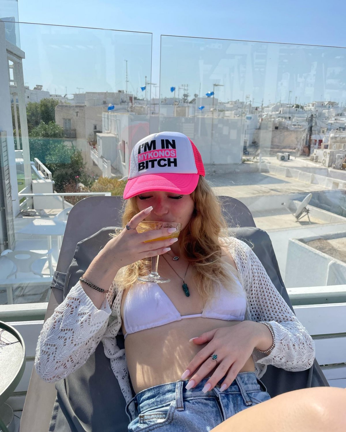 Sexy Blonde Flight Attendant Aniela