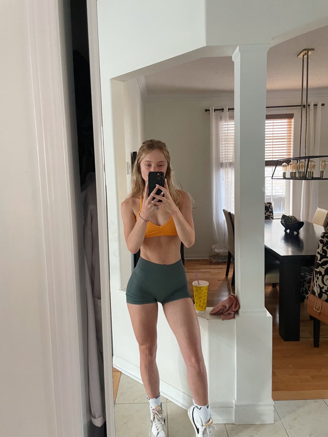 Sexy Blonde Flight Attendant Aniela