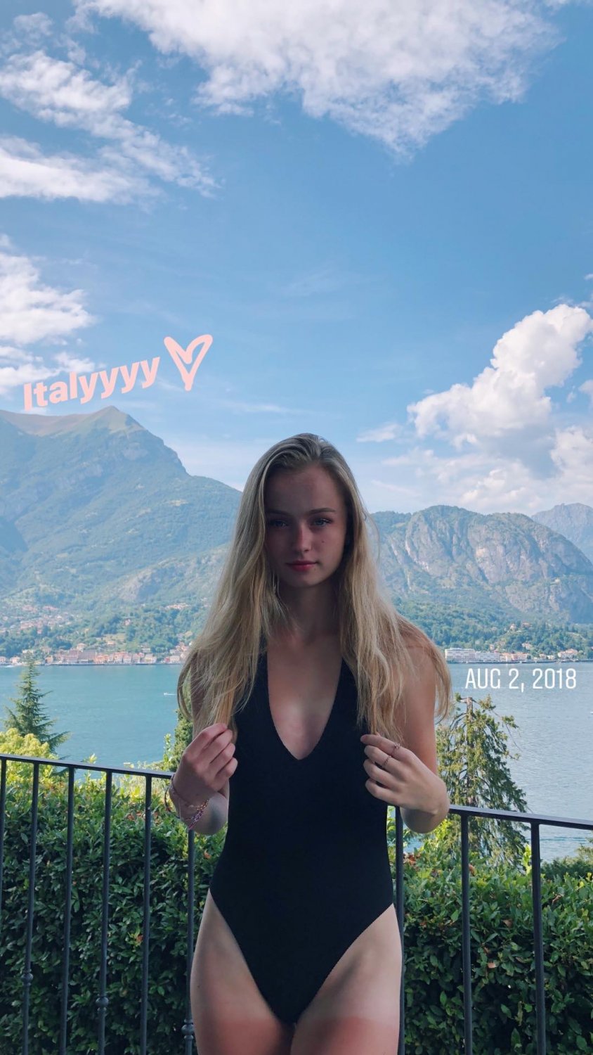 Sexy Blonde Flight Attendant Aniela