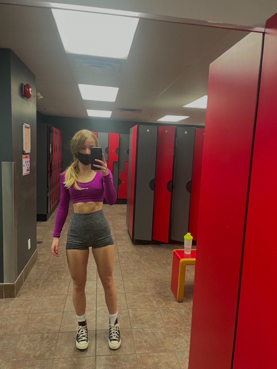 Sexy Blonde Flight Attendant Aniela