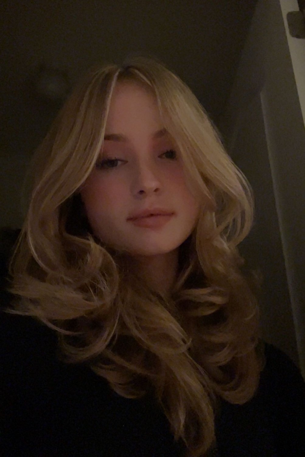 Sexy Blonde Flight Attendant Aniela