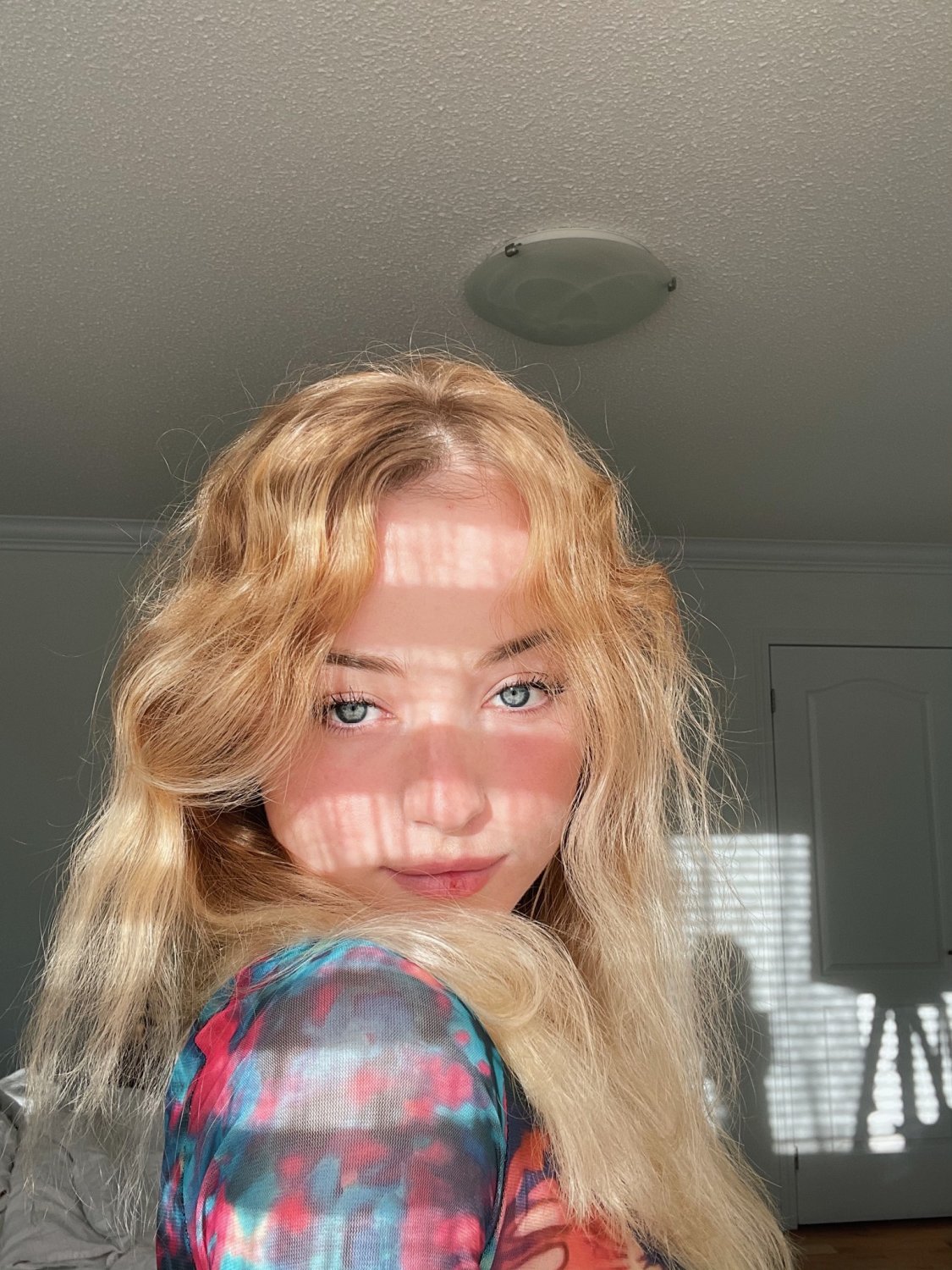 Sexy Blonde Flight Attendant Aniela