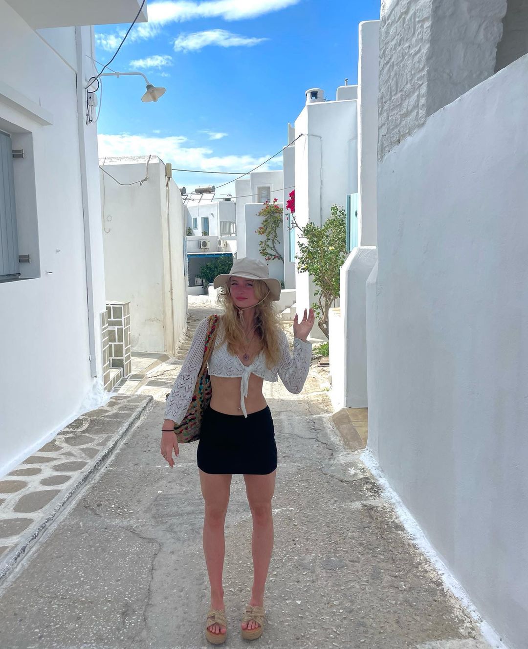 Sexy Blonde Flight Attendant Aniela