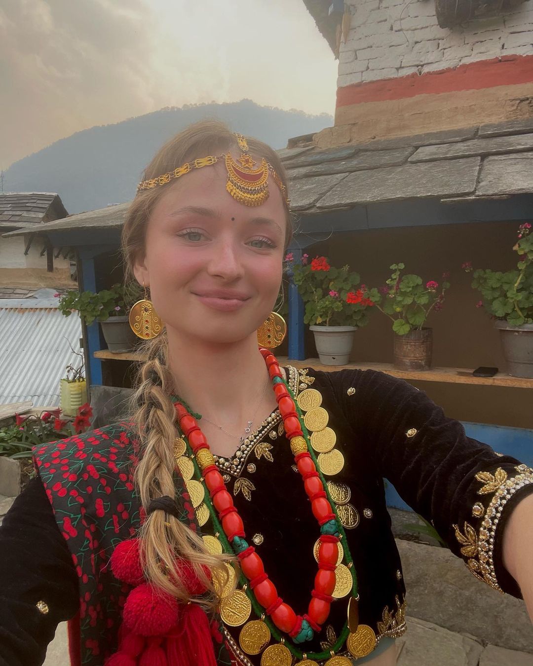 Sexy Blonde Flight Attendant Aniela