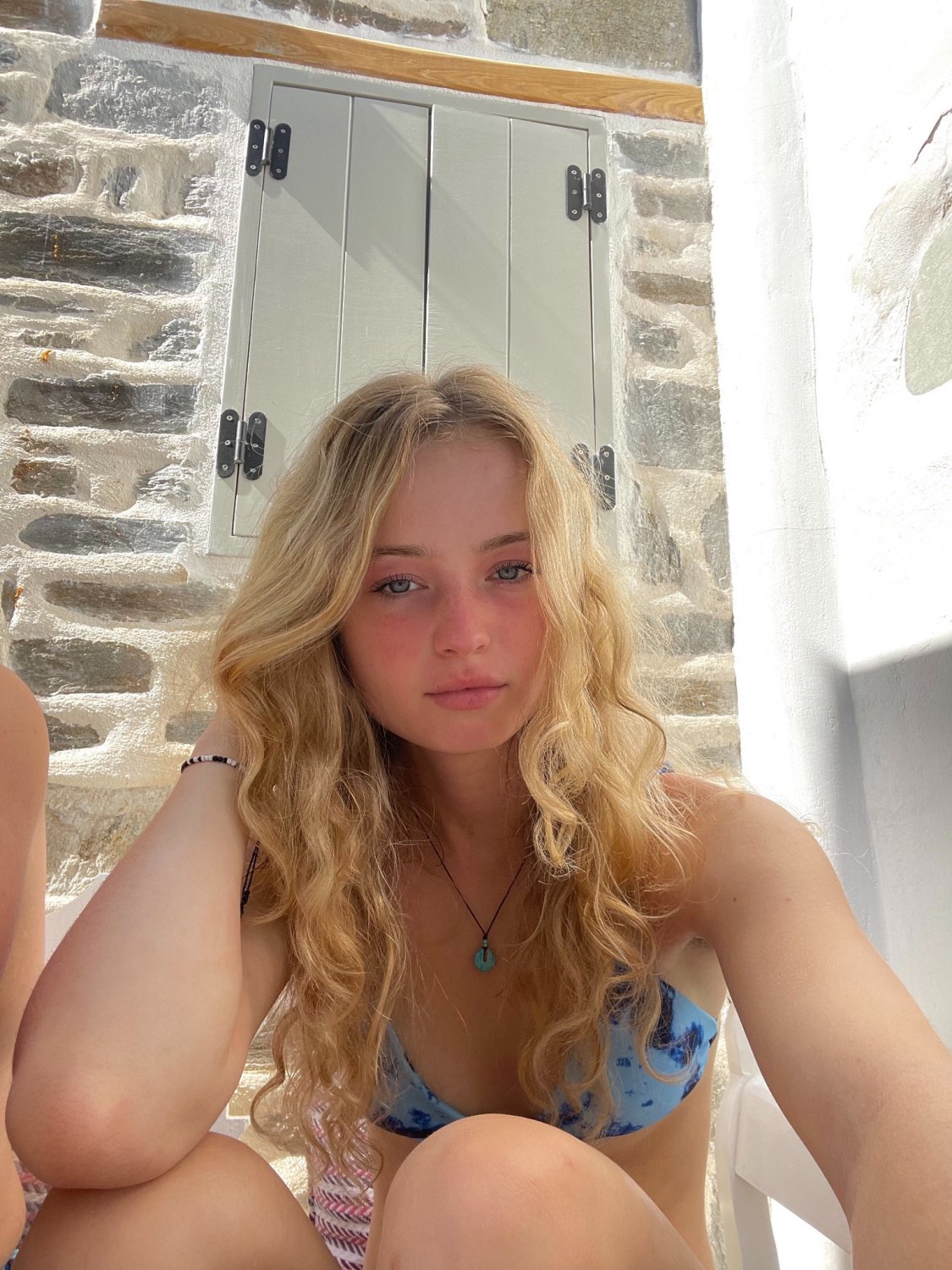 Sexy Blonde Flight Attendant Aniela