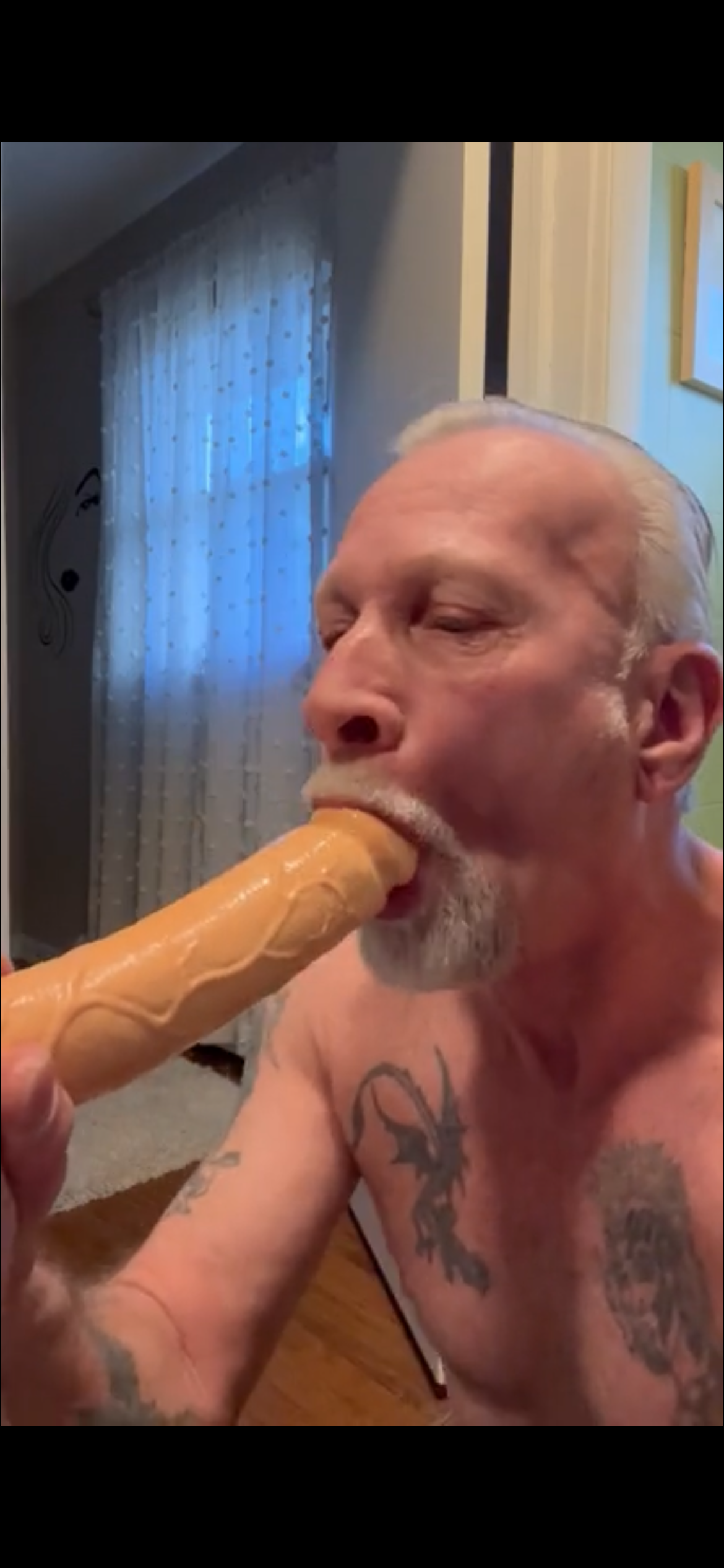 Dildo sucking public post