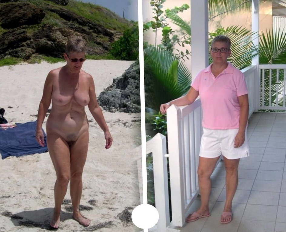 dressed and undressed women