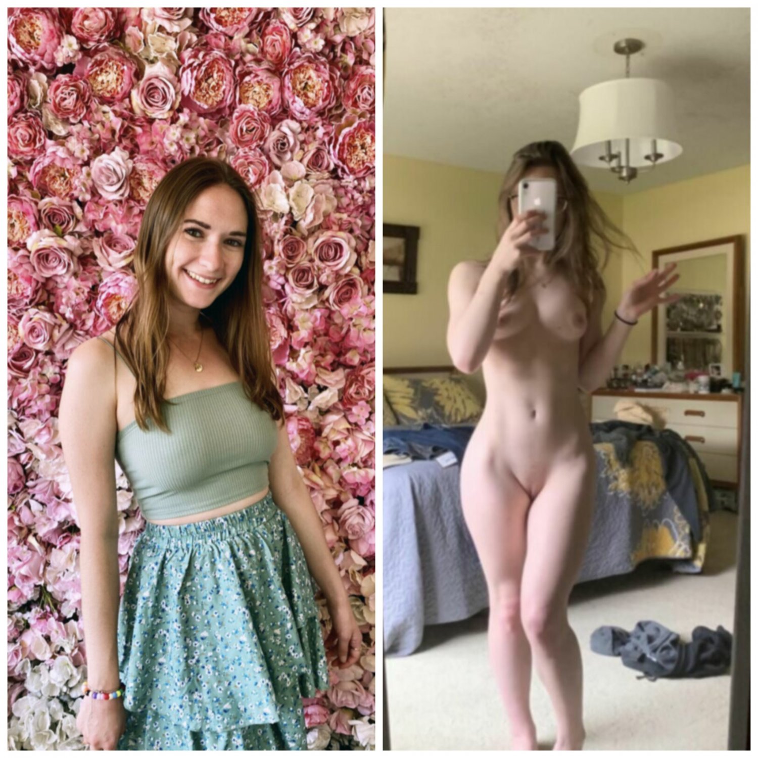 dressed and undressed women