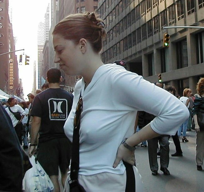 nipples and tits through tops