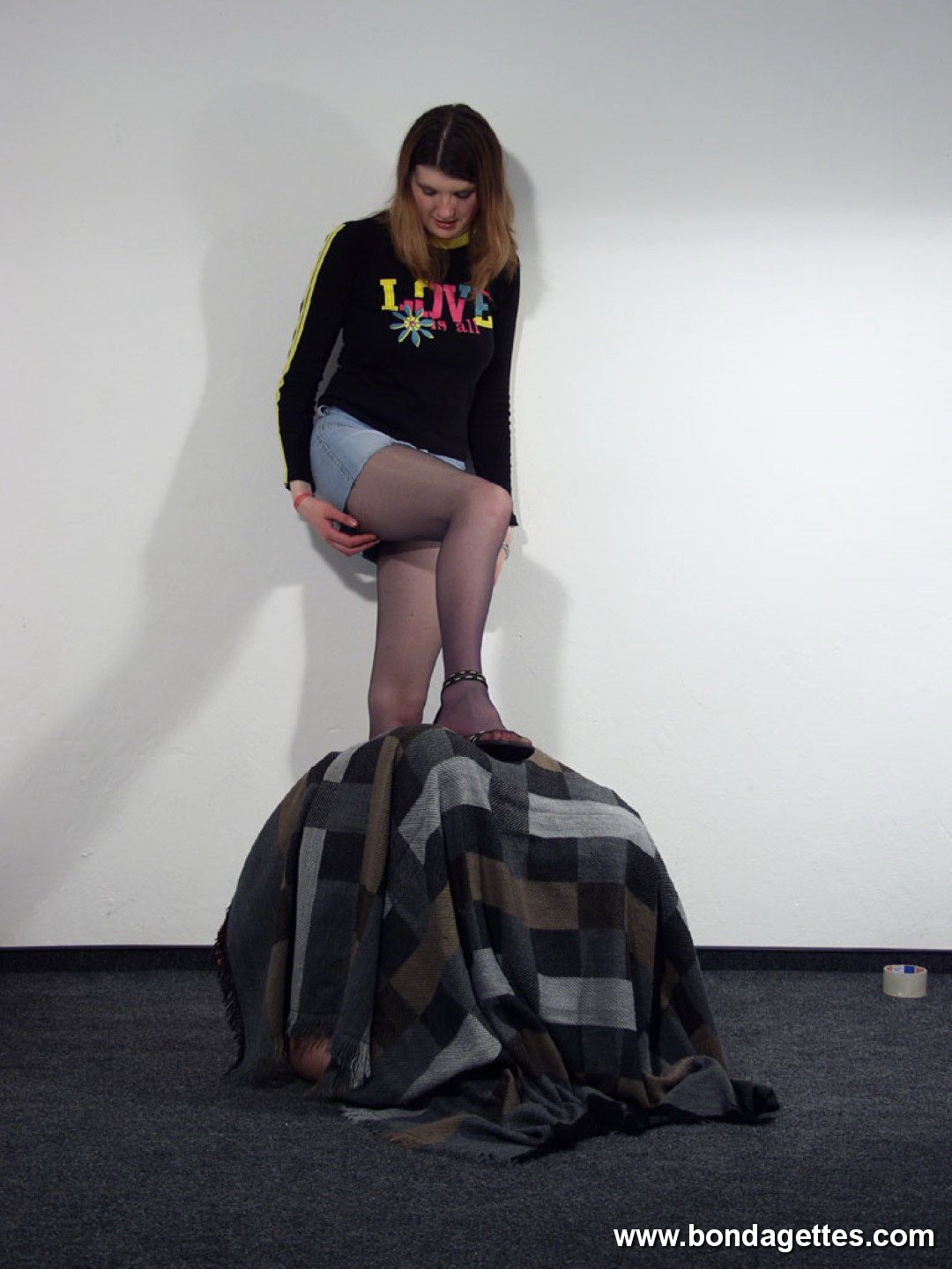 Hot girl in bondage 350