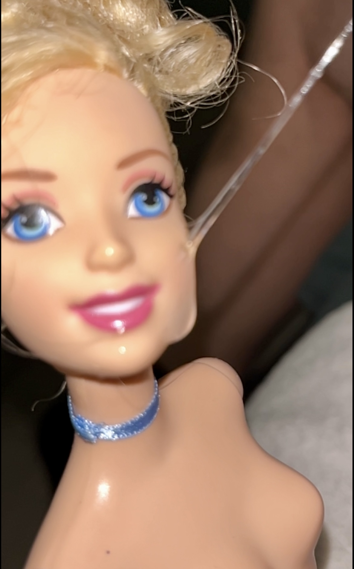 Naked secondhand store Barbie  precum and cumshot