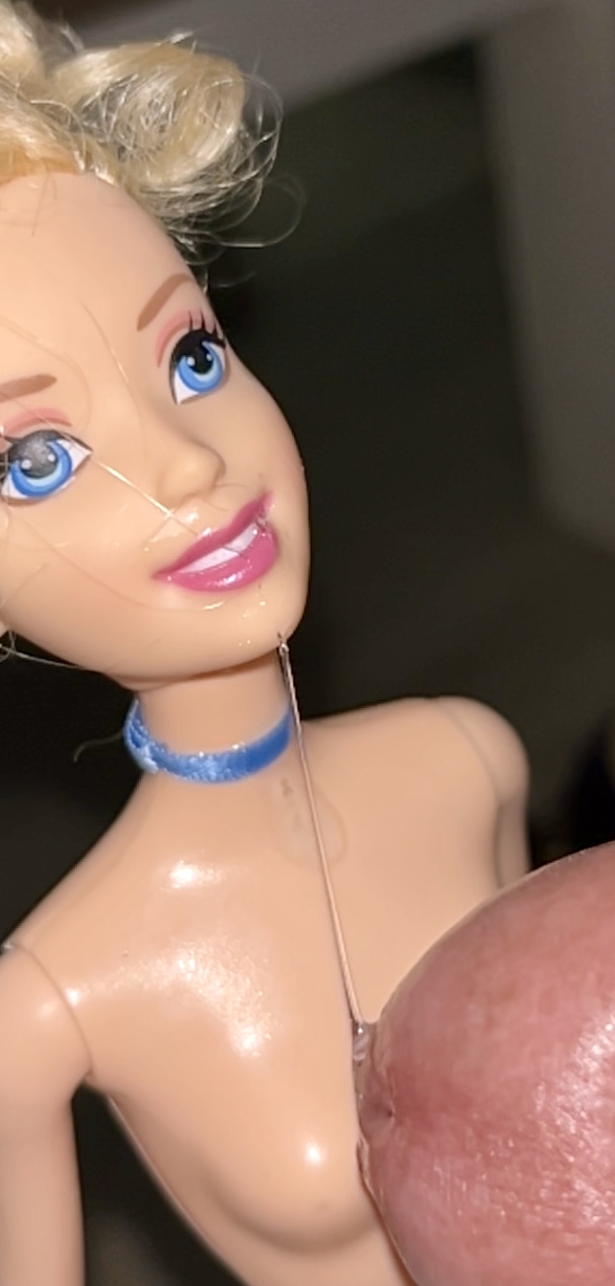 Naked secondhand store Barbie  precum and cumshot