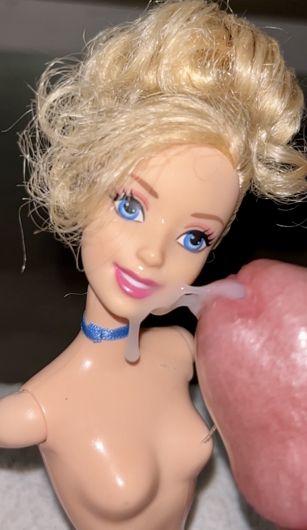 Naked secondhand store Barbie  precum and cumshot