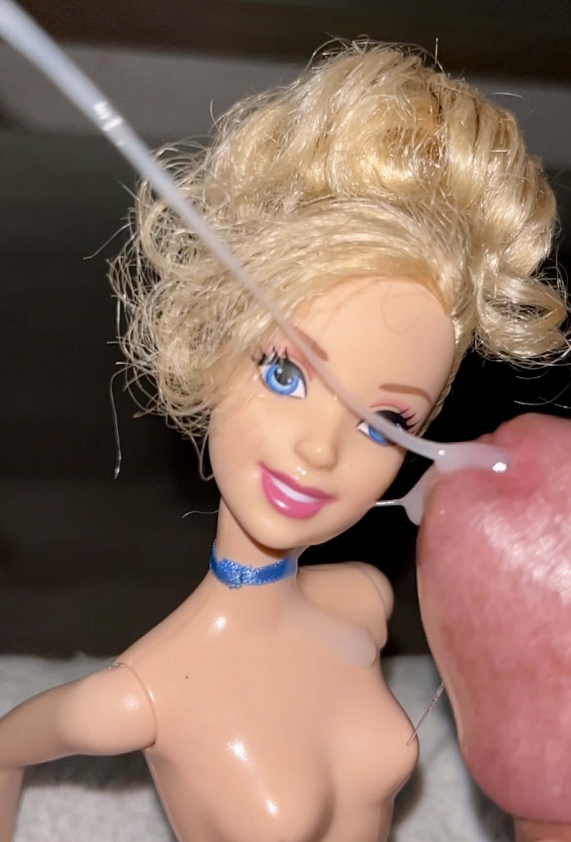 Naked secondhand store Barbie  precum and cumshot