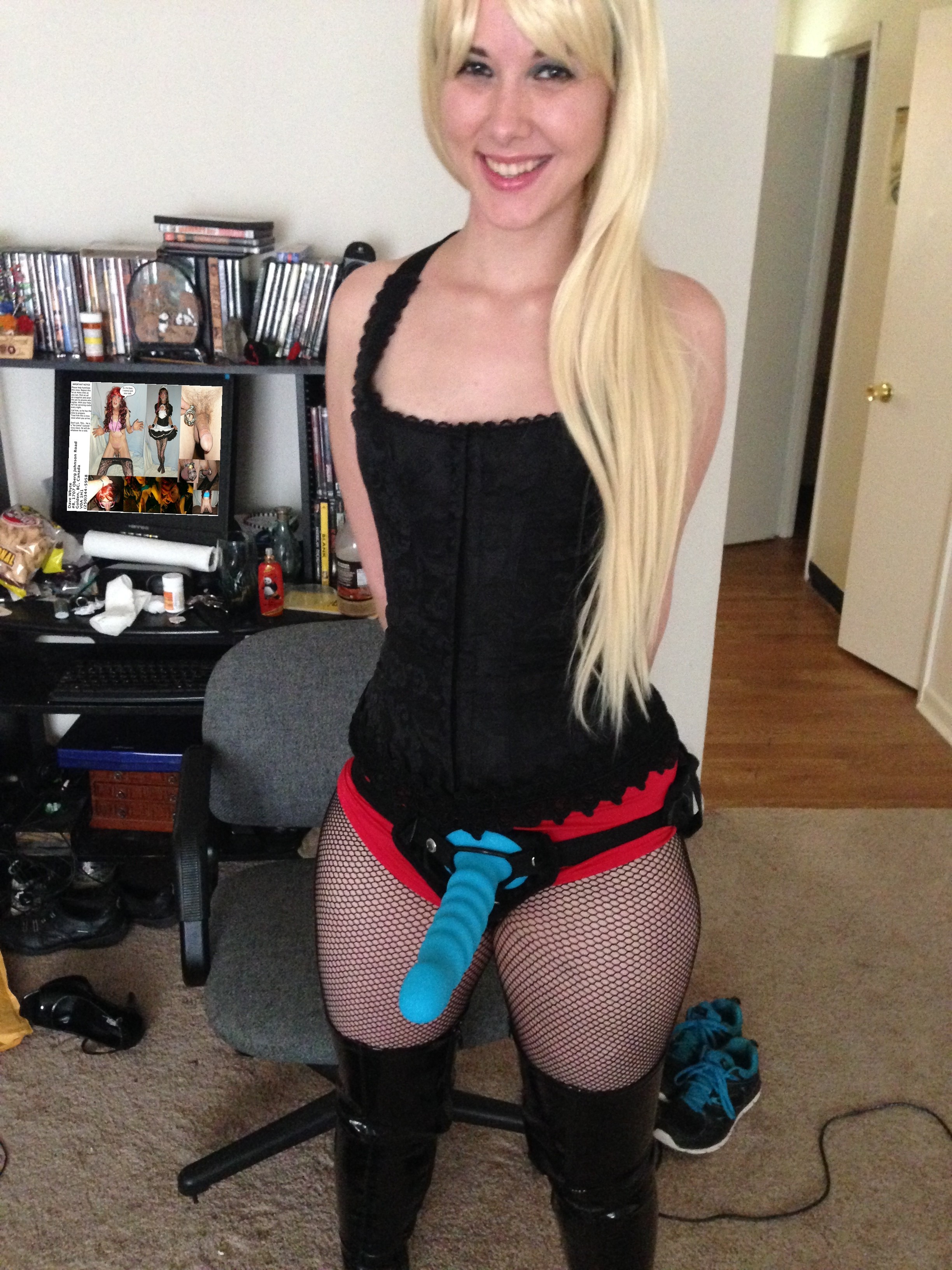 women with a strapon