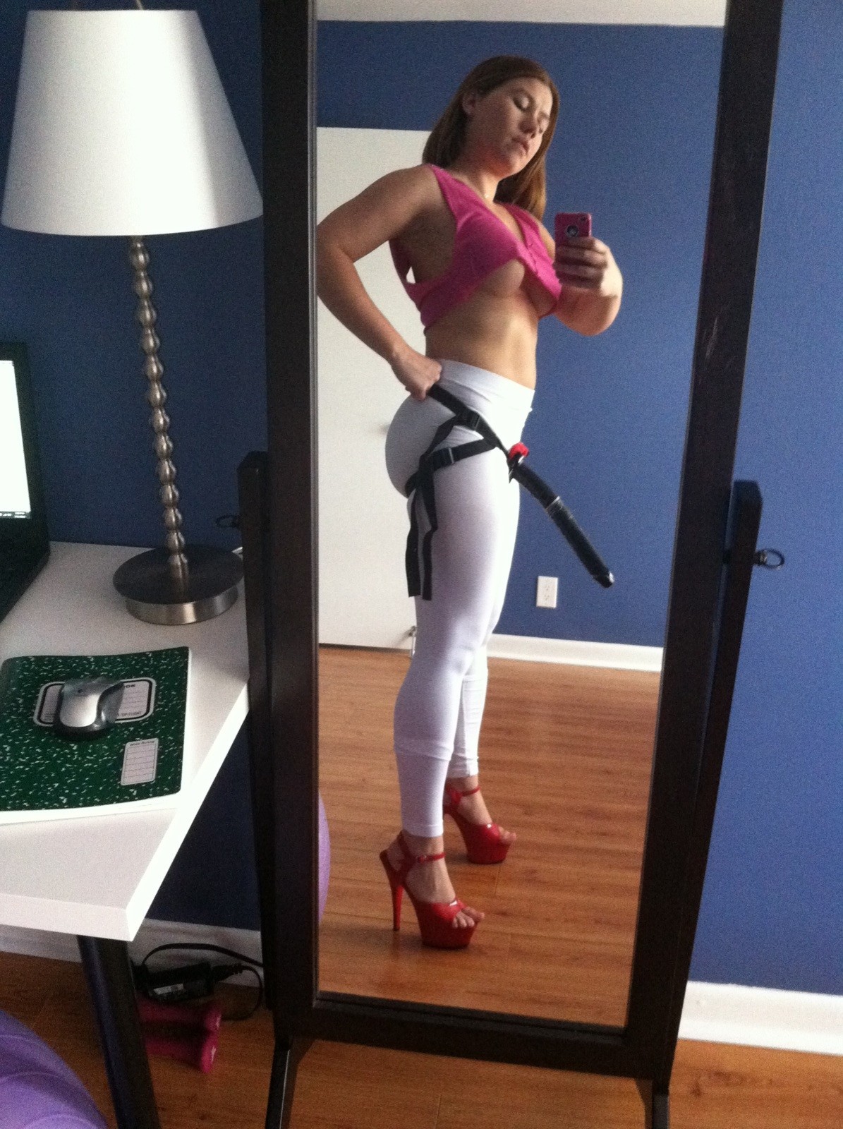 women with a strapon