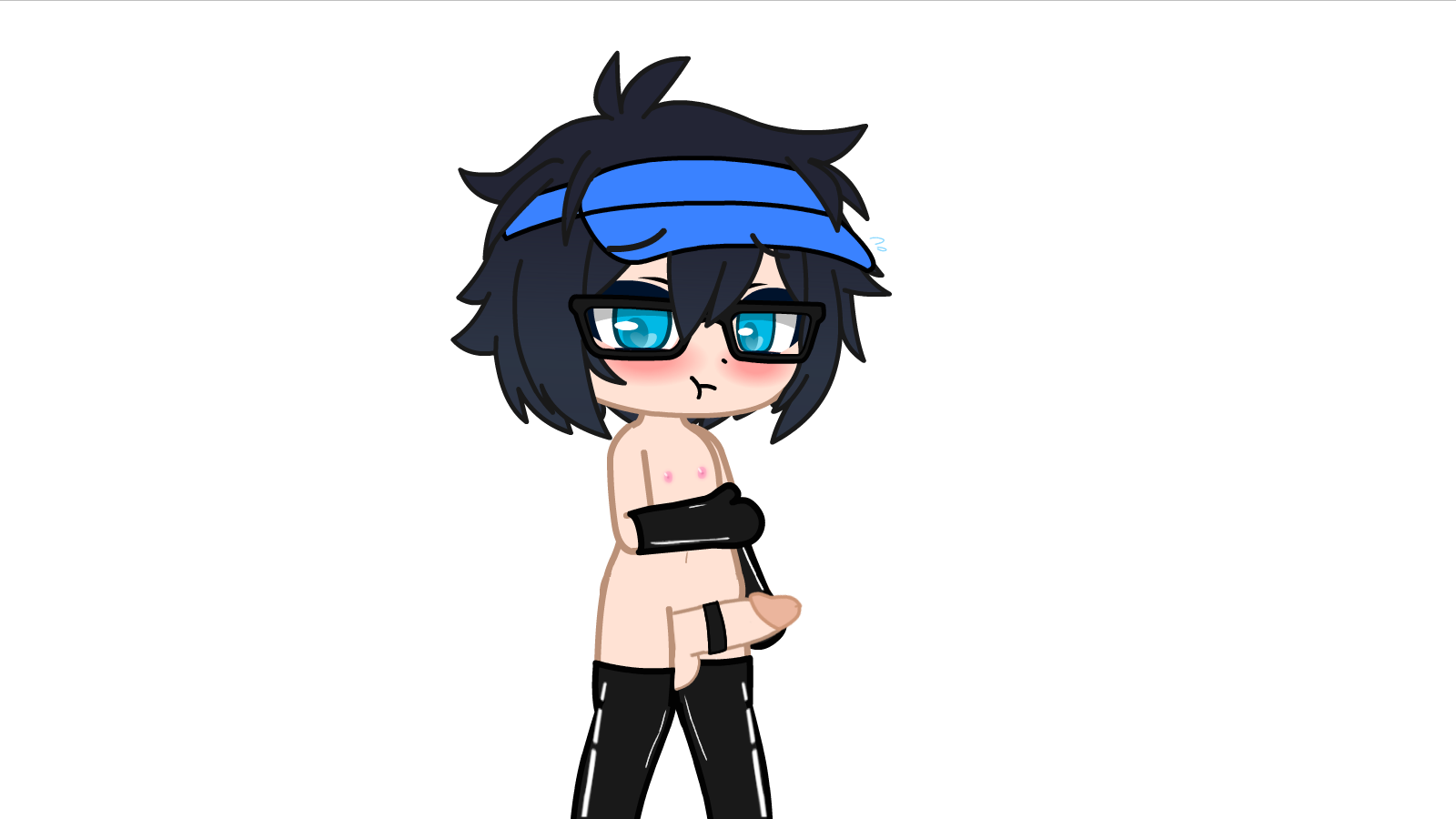 [Gacha] Luni wearing latex clothing