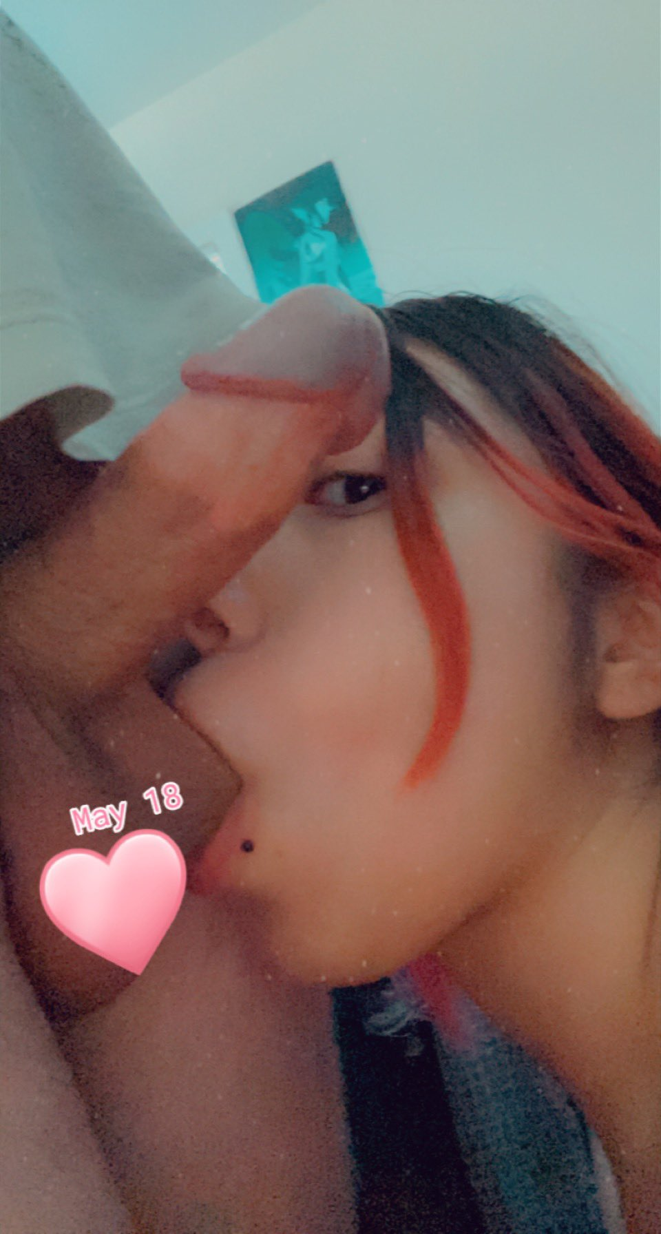 Latina Talia sucks cock