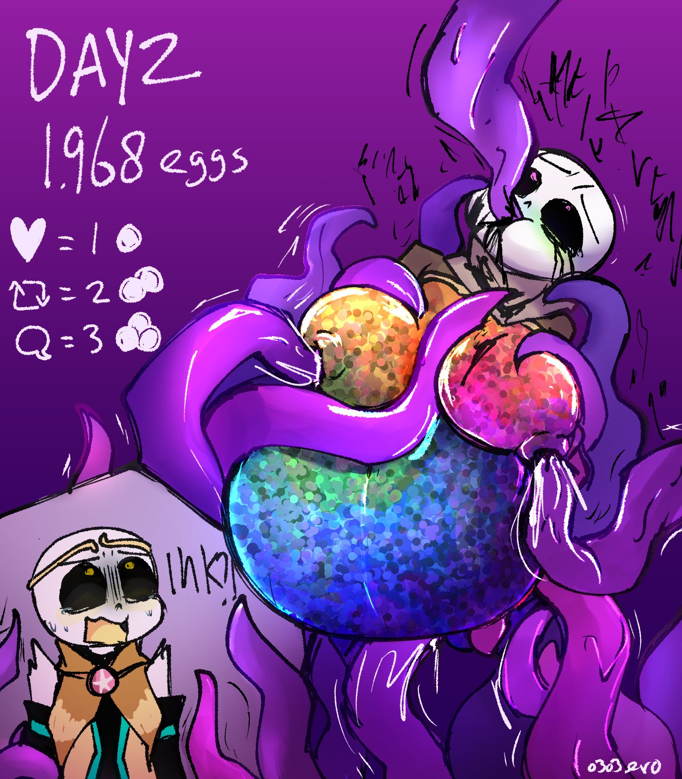 Ink sans getting fucked