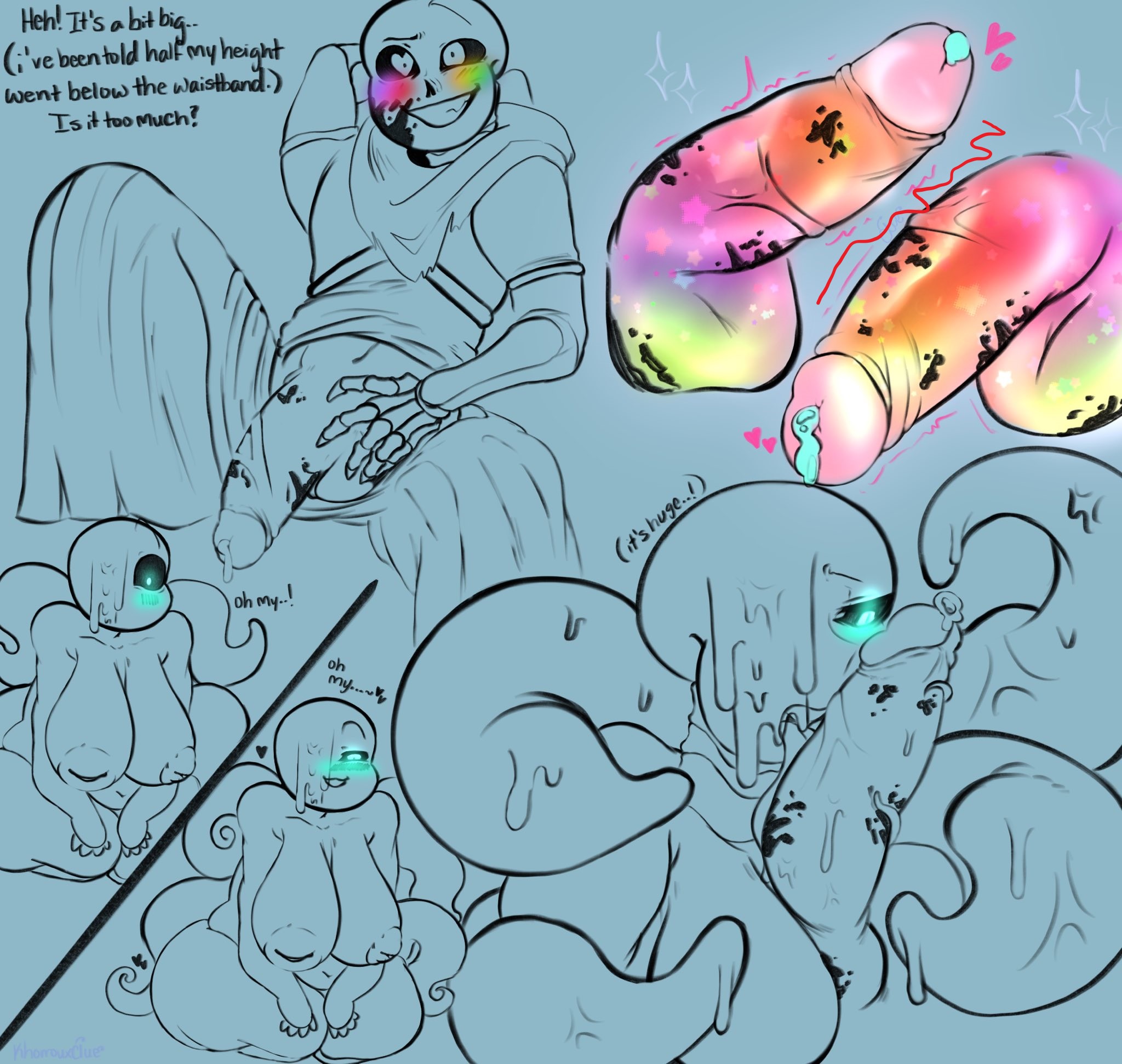 Ink sans getting fucked