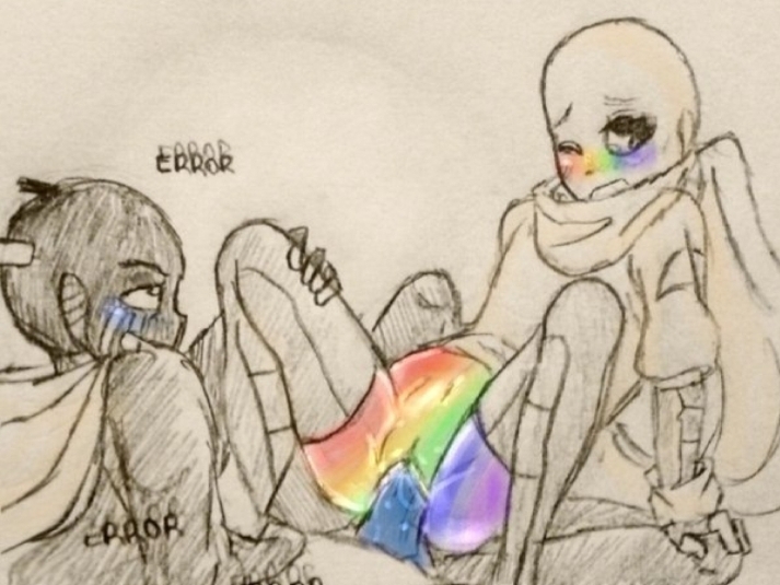 Ink sans getting fucked