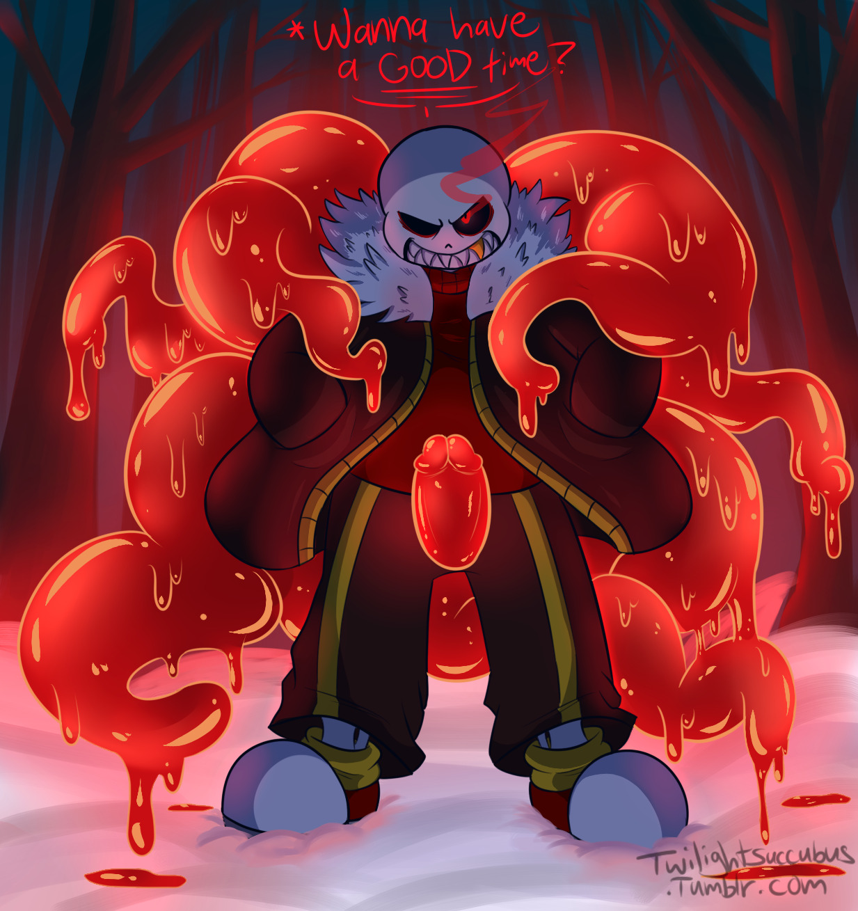 Fell sans getting fucked