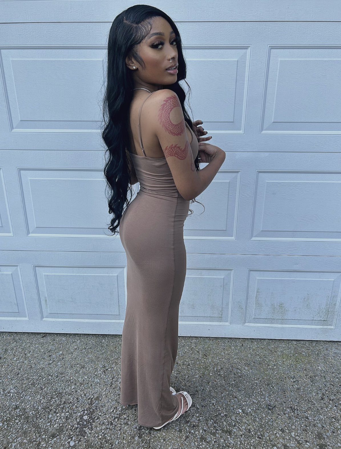 Ebony Goddess Shows her Pussy