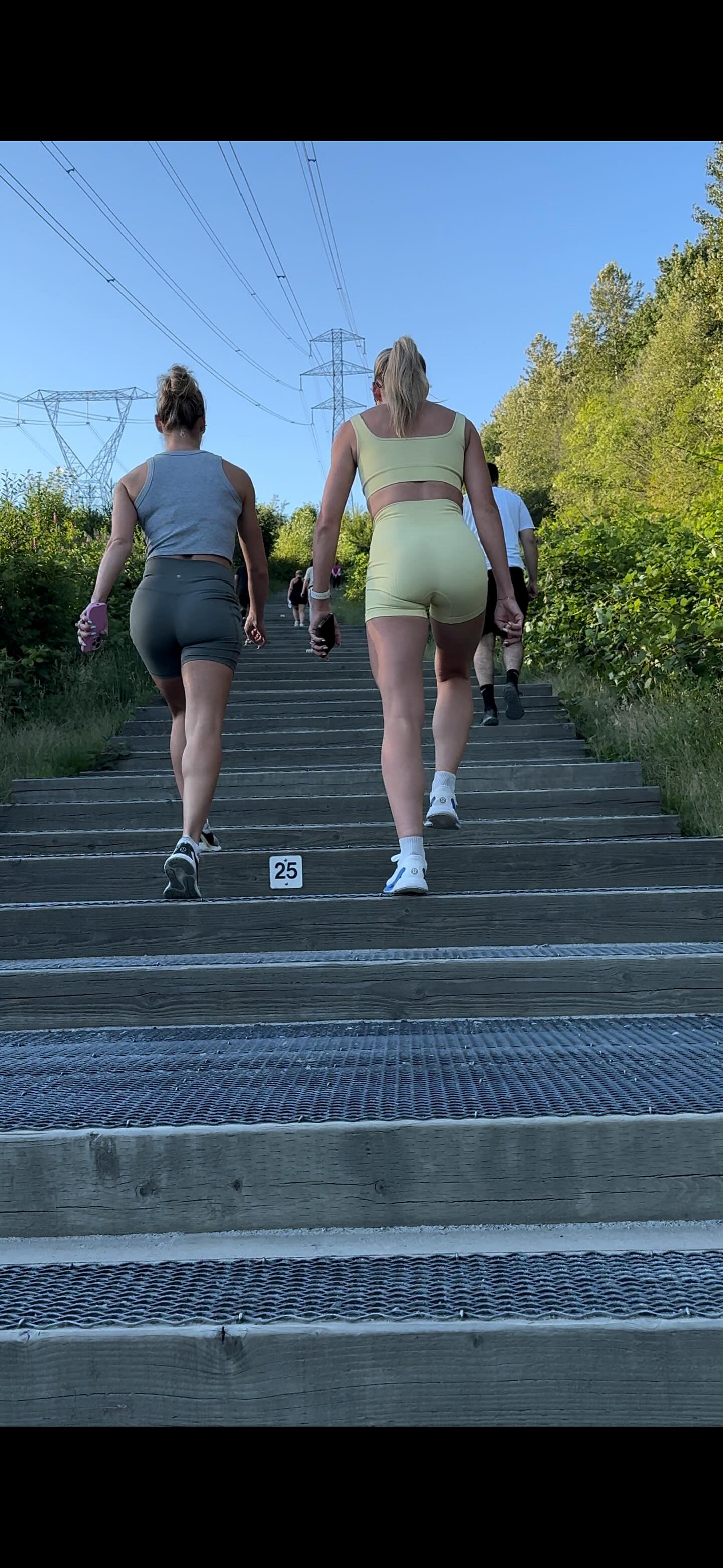 Dirty Blonde DUO Caught in Lulu BOOTY Shorts PART 1