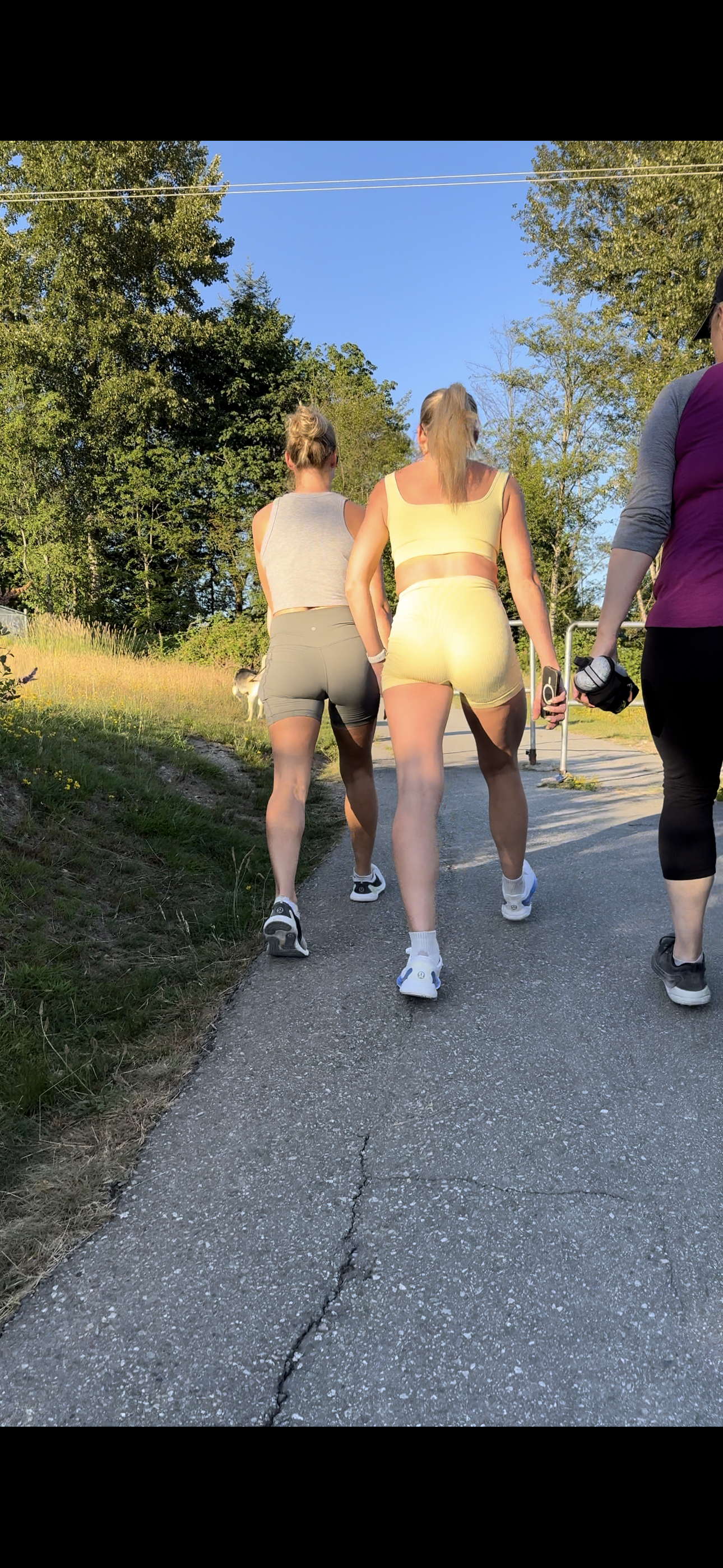 Dirty Blonde DUO Caught in Lulu BOOTY Shorts PART 1