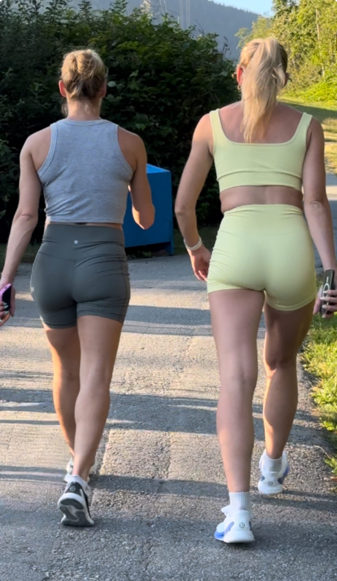 Dirty Blonde DUO Caught in Lulu BOOTY Shorts PART 1