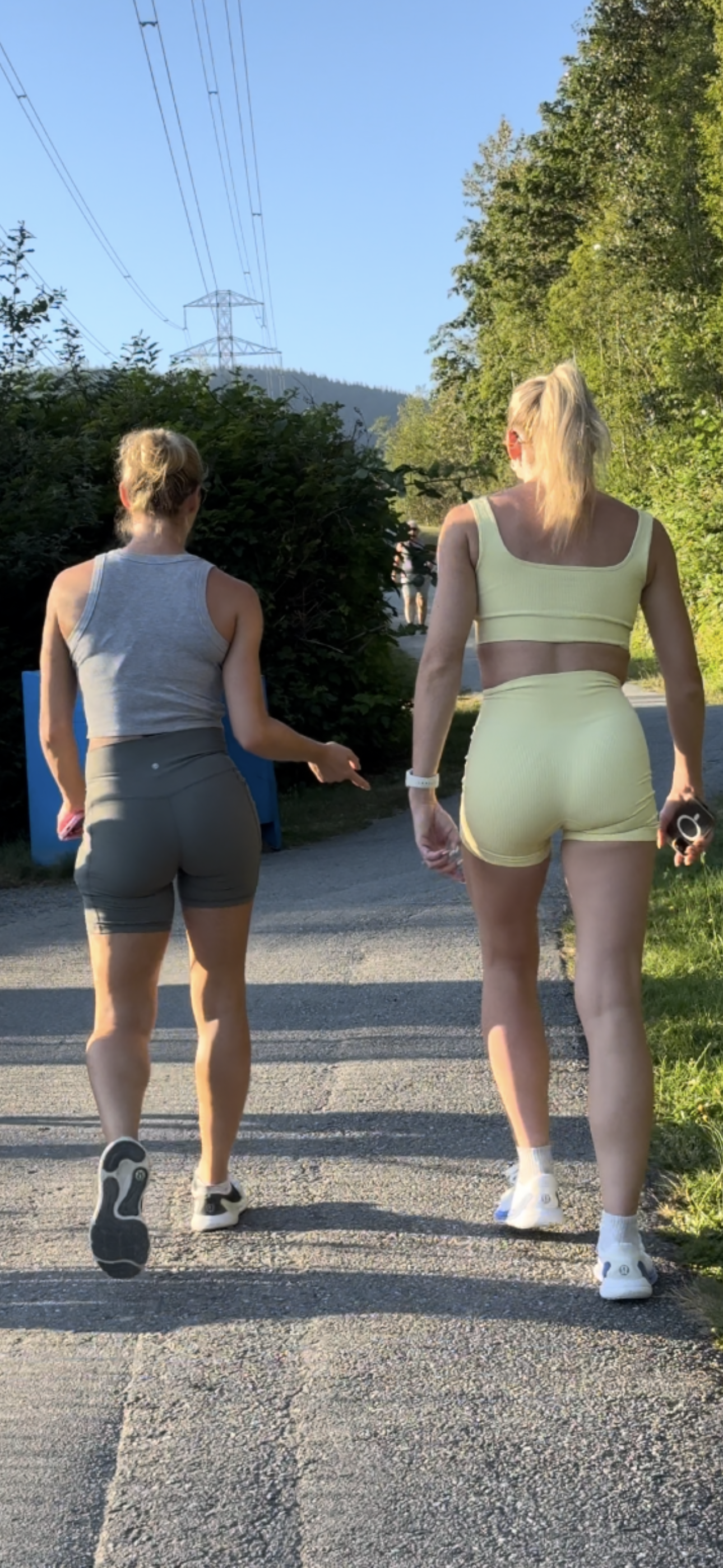 Dirty Blonde DUO Caught in Lulu BOOTY Shorts PART 1