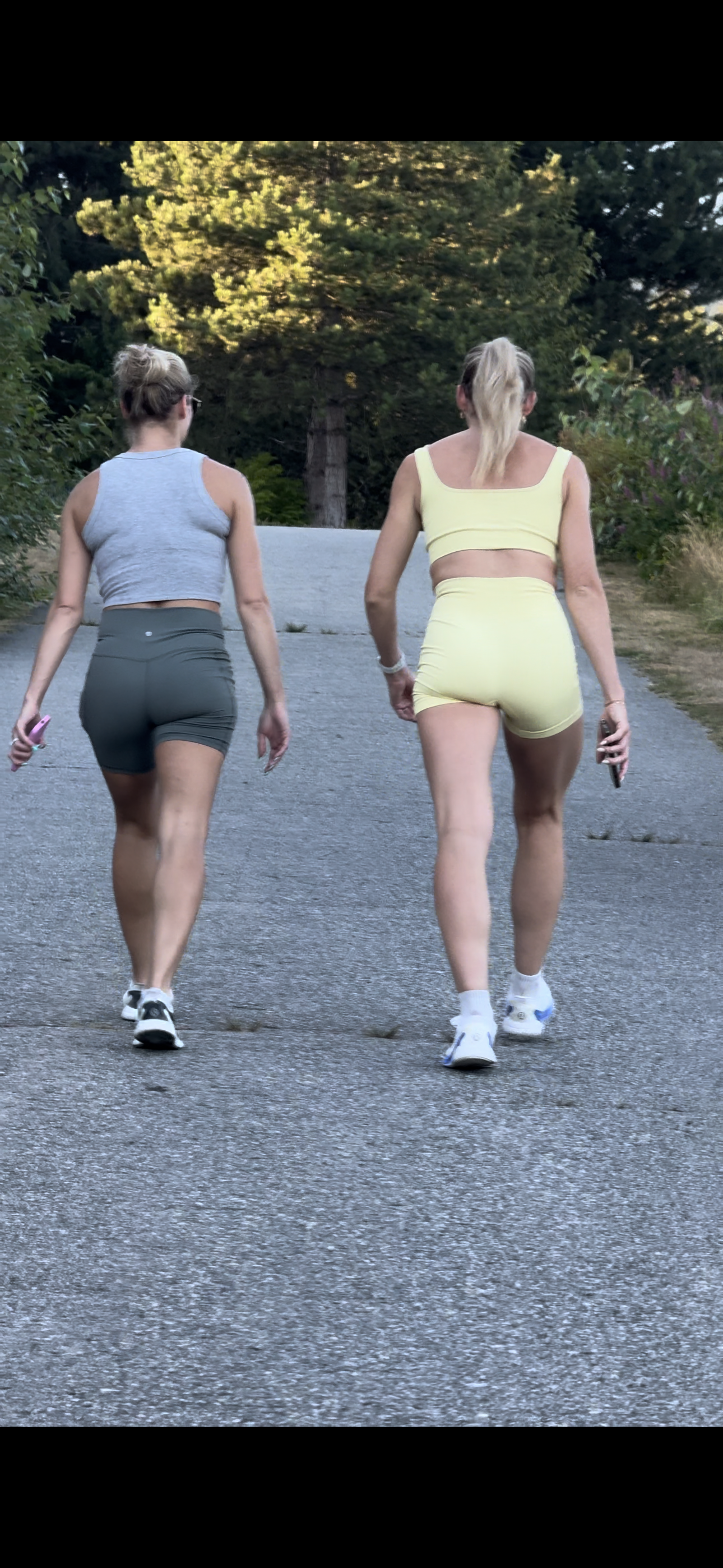 Dirty Blonde DUO Caught in Lulu BOOTY Shorts PART 1