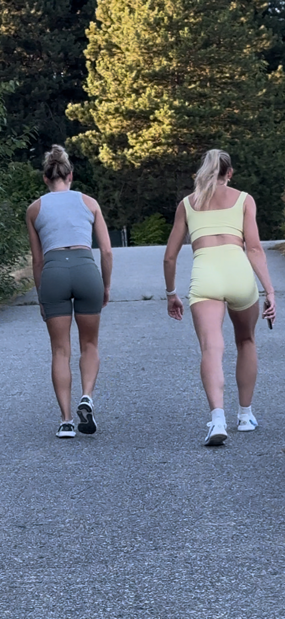 Dirty Blonde DUO Caught in Lulu BOOTY Shorts PART 1