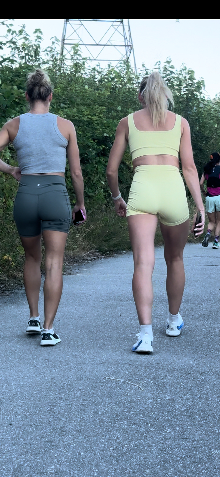 Dirty Blonde DUO Caught in Lulu BOOTY Shorts PART 1