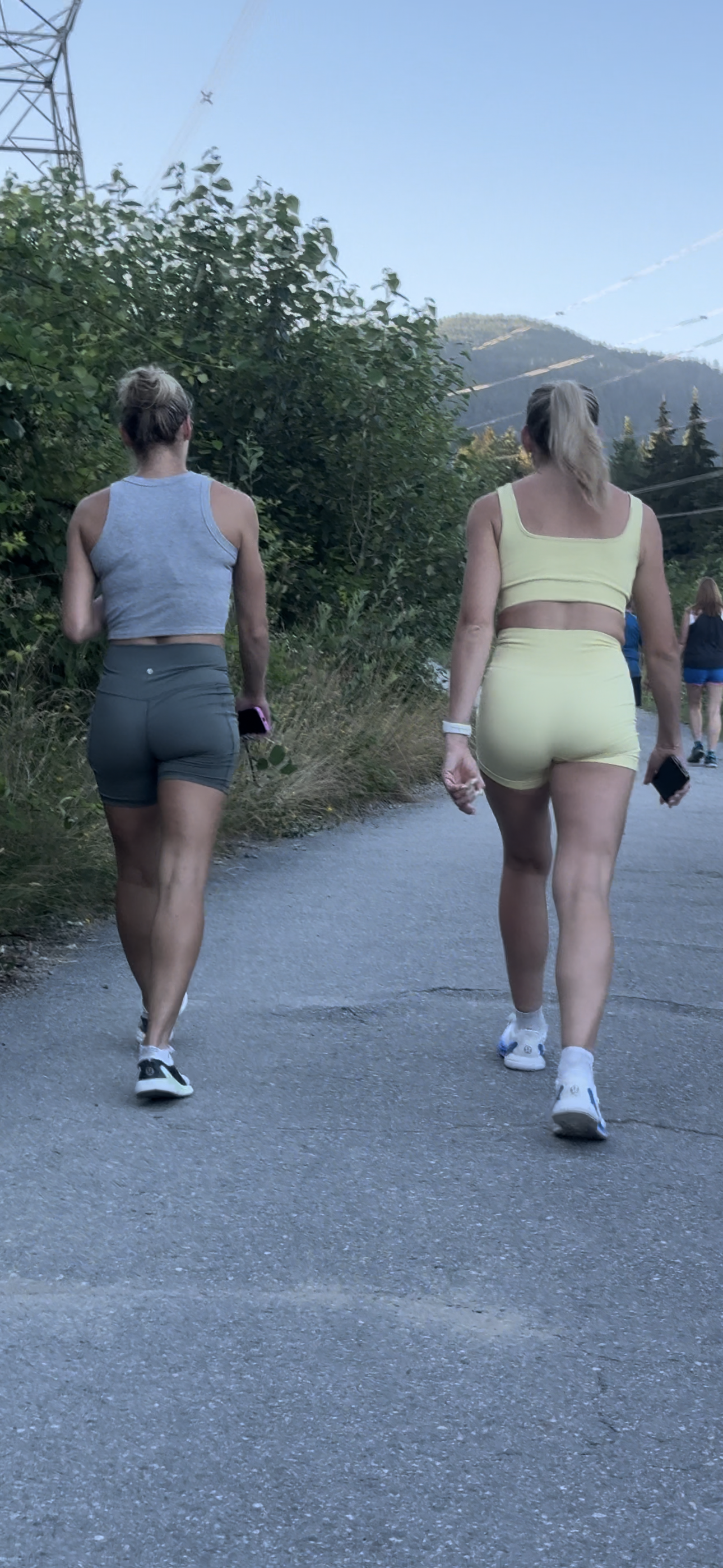 Dirty Blonde DUO Caught in Lulu BOOTY Shorts PART 1