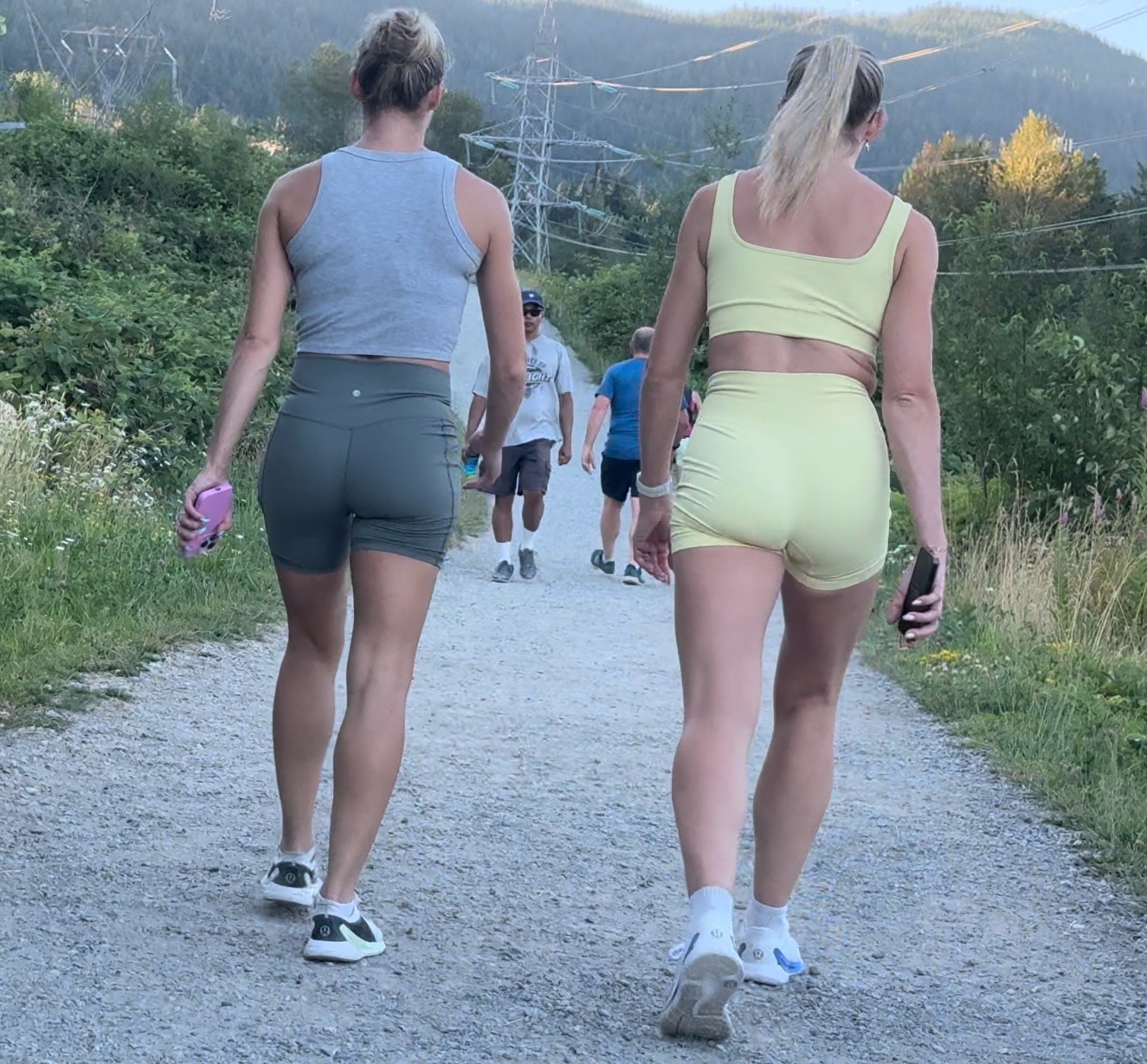 Dirty Blonde DUO Caught in Lulu BOOTY Shorts PART 1