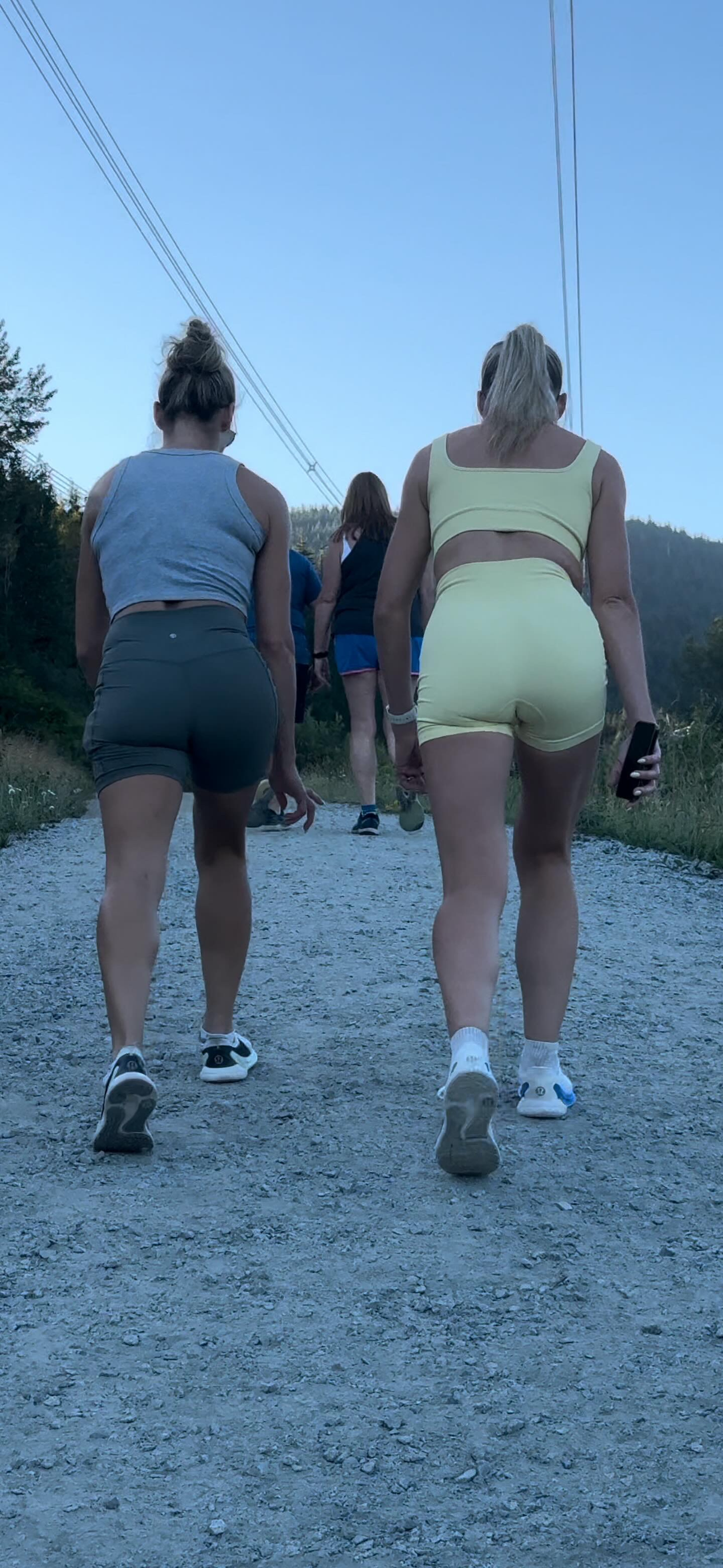 Dirty Blonde DUO Caught in Lulu BOOTY Shorts PART 1