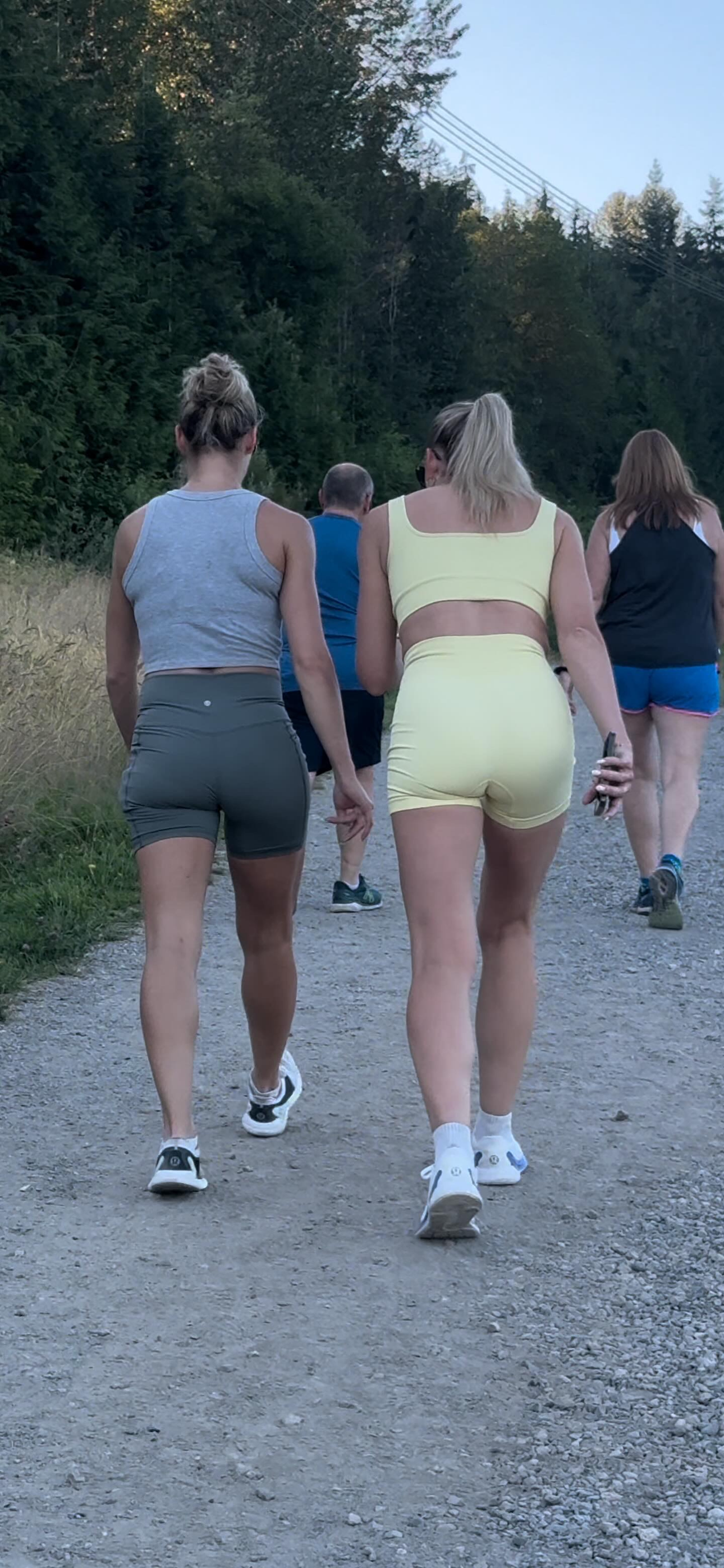 Dirty Blonde DUO Caught in Lulu BOOTY Shorts PART 1