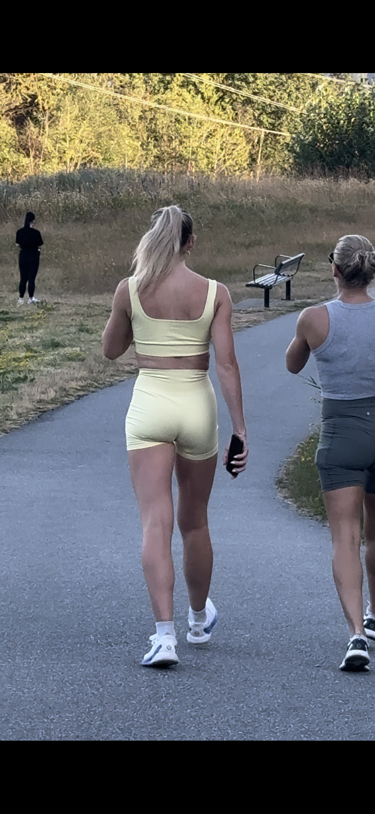 Dirty Blonde DUO Caught in Lulu BOOTY Shorts PART 1