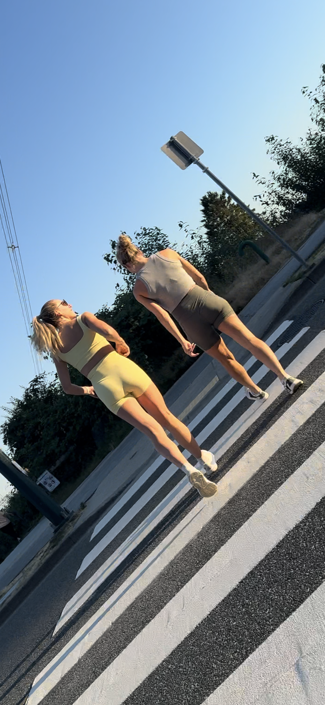 Dirty Blonde DUO Caught in Lulu BOOTY Shorts PART 1