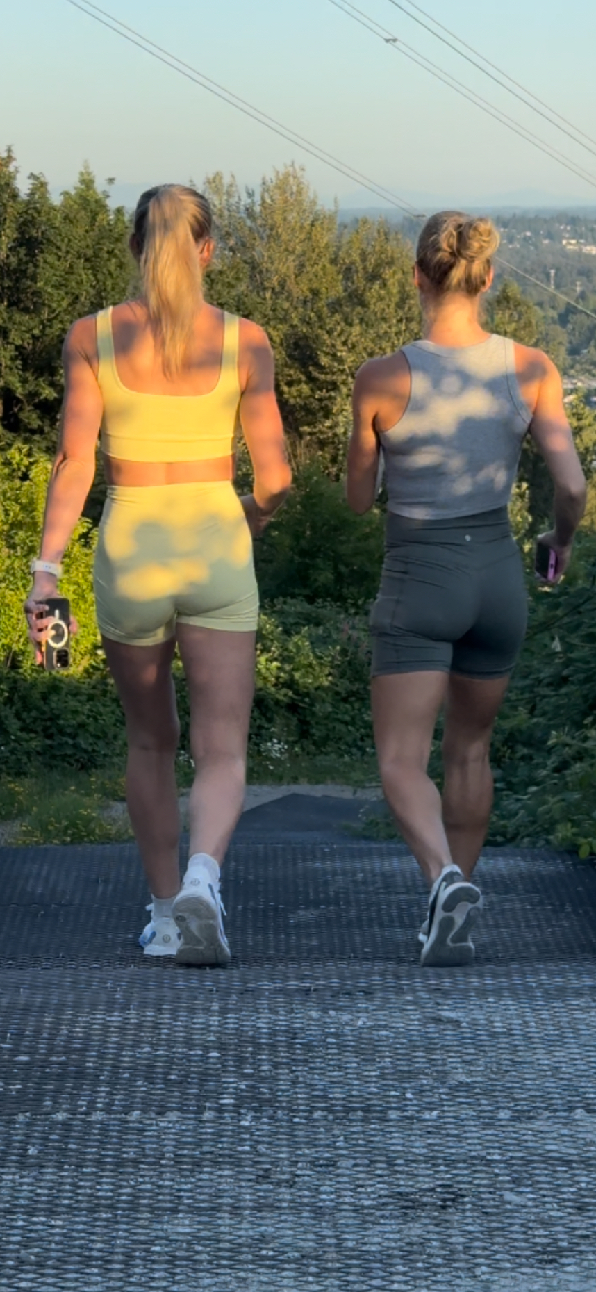 Dirty Blonde DUO Caught in Lulu BOOTY Shorts PART 1